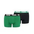 Puma Mens Basic Men's Boxers (2 Pack) Boxer Shorts, Amazon Green, M
