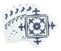 Fliesenaufkleber 6er Set selbstklebend 15x15cm Nadia blue wasserdicht d-c-fix