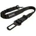 Rudelkönig Autohundegeschirr Hundegurt, Sicherheitsgurt Hund Auto 60-80cm Anschnallgurt elastisch, Nylon, Verstellbarer Gurt 60-80cm mit Rückdämpfung schwarz