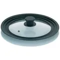 kela Topfdeckel Concetta, isolierenden Silikonrand, Silikongriff, Auslassventil, bis 180°C schwarz Ø 27 cm x 0 cm x 0 cm x 5,5 cm