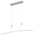 HELL NEW LOIRE LED-Pendelleuchte Höhenverstellbar Silbergrau 100 x 150 cm