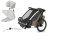 Thule Chariot Cross 2er Double Multisport Fahrradanhänger Anhänger Faded Khak...