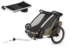 Thule Chariot Cross 2er Double Multisport Fahrradanhänger Anhänger Faded Khak...