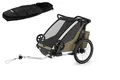 Thule Chariot Cross 2er Double Multisport Fahrradanhänger Anhänger Faded Khak...