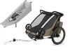 Thule Chariot Cross 2er Double Multisport Fahrradanhänger Anhänger Faded Khak...