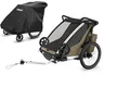 Thule Chariot Cross 2er Double Multisport Fahrradanhänger Anhänger Faded Khak...