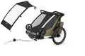 Thule Chariot Cross 2er Double Multisport Fahrradanhänger Anhänger Faded Khak...