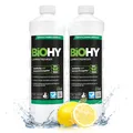 BiOHY Laminatreiniger (2 x 1 liter) | 2 in 1 Laminatpflege & Reinigungsmittel | reinigt gründlich, schonend & reduziert Wiederverschmutzung | für eine streifenfreie Reinigung | tierfreundlich