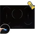 AREBOS Induktionskochfeld 77 cm | 9800 W, 5 Zonen, Flex, Timer & Sensor Touch - Schwarz