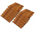 11x 30x30 cm Akazienfliese Bodenfliese Balkon Holzfliese Klickfliese Stecksystem