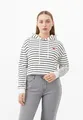 pieces Kapuzensweatshirt PCCHILLI LS HOODIE STRIPES EMB NOOS BC Baumwollmischung, regular fit