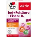 Doppelherz Jod + Folsäure + Eisen + B12 Tabletten