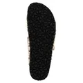 Tamaris Damen Pantolette zwei Riemen mit Tiermuster Ledertieffußbett 1-27523-46, Größe:38 EU, Farbe:Braun - Braun - 38