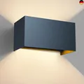 vatato LED Wandleuchte 24W, 3000K Außenlampe Außenleuchte Warmweiß, IP65 In