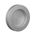 melina24 GriffmuscheL zum Aufkleben 1 paar Aluminium silberfarben Rund Ø 59 mm Muschelgriff selbsklebend
