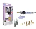 Pebaro 0251 Strass Set, Strasskolben, 12 Aufsätze für verschiedene Größen, 576 Strasssteine, Hotfix Applikator Glitzersteine auf Stoff, Leder, Papier etc., Kreativ Set, Basteln, Designen, Handarbeiten
