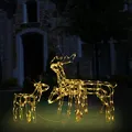 3-tlg. LED-Rentiere Set Weihnachtsdekoration 229 LEDs