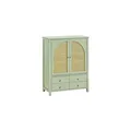 SoBuy Schuhschrank mit 3 Schubladen Grün 70x34x90cm Modern