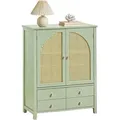 Fsb72-gr Schuhschrank Küchenschrank Sideboard Mit Gitteroptik-türen Schrank Buffet Aufbewahrungsschrank Kommode Bht Ca.: 70x90x34cm - Sobuy