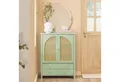 SoBuy Sideboard FSB72, Kommode Wohnzimmer Buffet, mit Gitteroptik-Türen, Küchenschrank Schuhschrank mit Gitteroptik-Türen Aufbewahrungsschrank