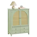 SoBuy Küchenschrank Sideboard m. Gitteroptik-Türen Schuhschrank Buffet FSB72-GR