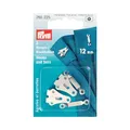 Prym Haken, Plastic, Silber, 12 mm Größe, 2