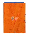 Safta- Valencia Basket Folio Folder with 3 Flaps, Blue/Orange, 260 x 25 x 335 mm