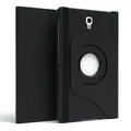 EAZY CASE - Tablet Hülle für Samsung Galaxy Tab S 8.4" Schutzhülle 8.4 Zoll Smart Cover Tablet Case Rotationcase zum Aufstellen Klapphülle 360° drehbar mit Standfunktion Tasche Kunstleder Schwarz