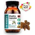 DR WAKDE'S Khadira Kapseln (Khaira |Acacia catechu) | 60 Vegi Caps|Ayurveda-Supplement|Vegan | 100% Kruter|Mengenrabatte|Am selben Tag Versand