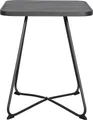 Annie Bistro und Balkonmöbel Cafetisch, Ø58 cm schwarz/schwarz.