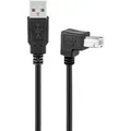 Goobay Wentronic USB 2.0 Hi-Speed Kabel, Schwarz, 1 m (1 m, USB 2.0) (39902401)
