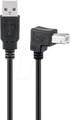 AK USB AB AGW 1M - USB 2.0 Kabel, A Stecker auf B Stecker, 1 m