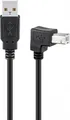USB 2.0 Hi-Speed-Kabel 90°, schwarz 1m