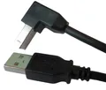 USB 2.0 Kabel Druckerkabel ab gewinkelt abgewinkelt 1m black Anschlusskabel