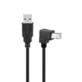 USB Kabel 2.0 Hi-Speed Kabel Druckerkabel 1 m USB A auf USB B Stecker 90°
