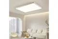 JDONG LED Deckenleuchte 90cm Deckenlampe dimmbar mit Fernbedienung 3000-6000K, Weiß Rechteckige Lamp, für Wohnzimmer Schlafzimmer Arbeitszimmer Büro