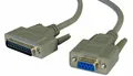 RS232 Serielkabel DB9F Auf DB25M 2m Grau 1 Stück