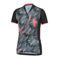 W's SAGAMI Short Sleeve Zip Jersey, Black-Blue
