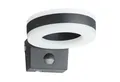 Oktaplex lighting LED Außen-Wandleuchte Oktaplex Porto Motion Außenleuchte 3000K 15W, Bewegungsmelder, LED fest integriert, Warmweiß, Außenbeleuchtung 15 Watt 1420 Lumen anthrazit