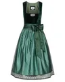 Nübler Damen Dirndl Marlies I Größe 38 I Midi-Dirndl mit Rocklänge 60 cm & passender Schürze I Festliches Trachtenkleid mit modernem Schnitt & dezenten Details I Ideal für Trachten & Festlichkeiten