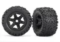 Traxxas 8672 Reifen auf Felge schwarz montiert (Talon EXT 3.8)