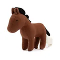 Fabelab Rassel Baby Pferd | Babyspielzeug 0-6 Monate | Baby Geschenk Junge & Mädchen | Knisterspielzeug Baby | Baby Rassel 0-6 Monate | Weiche Bio-baumwolle Baby Rassel 0-6 Monate