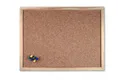 Rheita Pinnwand Pinwand 30 x 40cm Kork-Pinnwand mit Naturholzrahmen