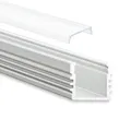 tktrading24 GX-PL2 LED Alu Aufbau-Profil 200 cm, Stripes max. 12mm, silber
