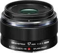 OM SYSTEM M.Zuiko Digital 17mm F1.8 II – Lichtstarkes Weitwinkelobjektiv für Micro Four Thirds, Kompakt, Staub- und Spritzwassergeschützt, Ideal für Reise- und Streetfotografie, Schwarz