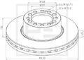 066.252-00A Bremsscheibe Ø 430 passend für SAF, SCHMITZ CARGOBULL