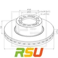 2x Pe Automotive Bremsscheibe 066.252-00A Höhe 130 mm Lochkreis 168 mm