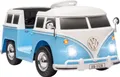 AIYAPLAY Kinder Elektroauto, 12V Volkswagen Kinderfahrzeug mit MP3, Doppelmotor, Elektrofahrzeug mit Hupe, LED-Lichtern, Sanftanlauf, 3-8 km/h, für 3-7 Jahre Kinder, Blau