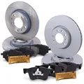 BESTPRICE Bremsenset inkl. Bremsscheiben Vorne Ø 304 mm Belüftet + Hinten Ø 268 mm Voll + Bremsbeläge Vorne & Hinten