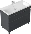 Waschtisch 100cm, Waschplatz Fellini stehend, Standmöbel grifflos